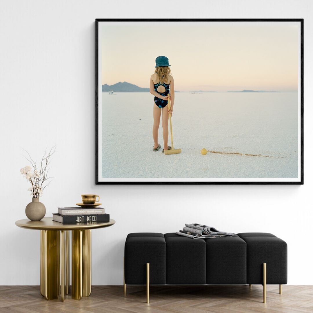 JIMMY & DENA KATZ: Girl with Croquet Mallet (fine art print)