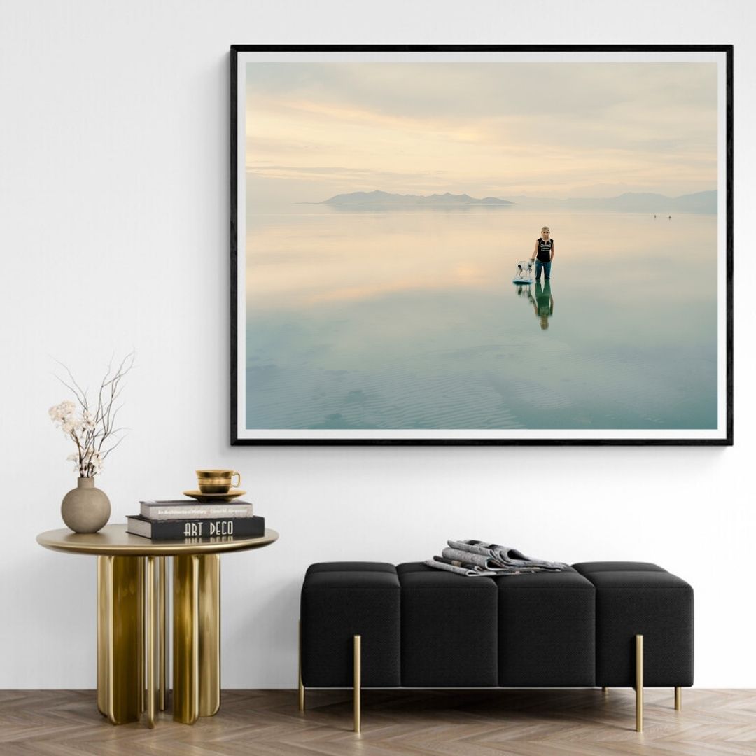 JIMMY & DENA KATZ: Girl with Dog (fine art print)