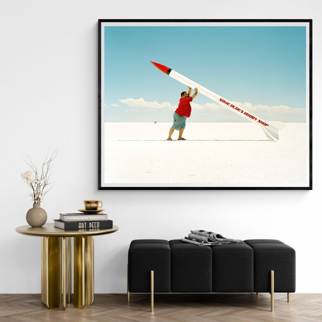JIMMY & DENA KATZ: Lifting a Rocket (fine art print)