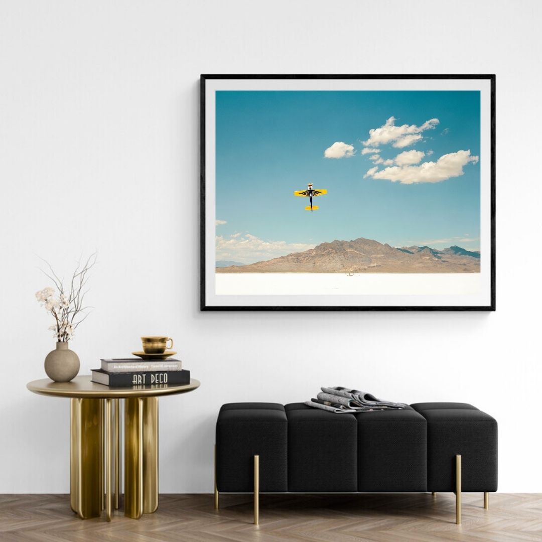 JIMMY & DENA KATZ: Yellow Plane (fine art print)