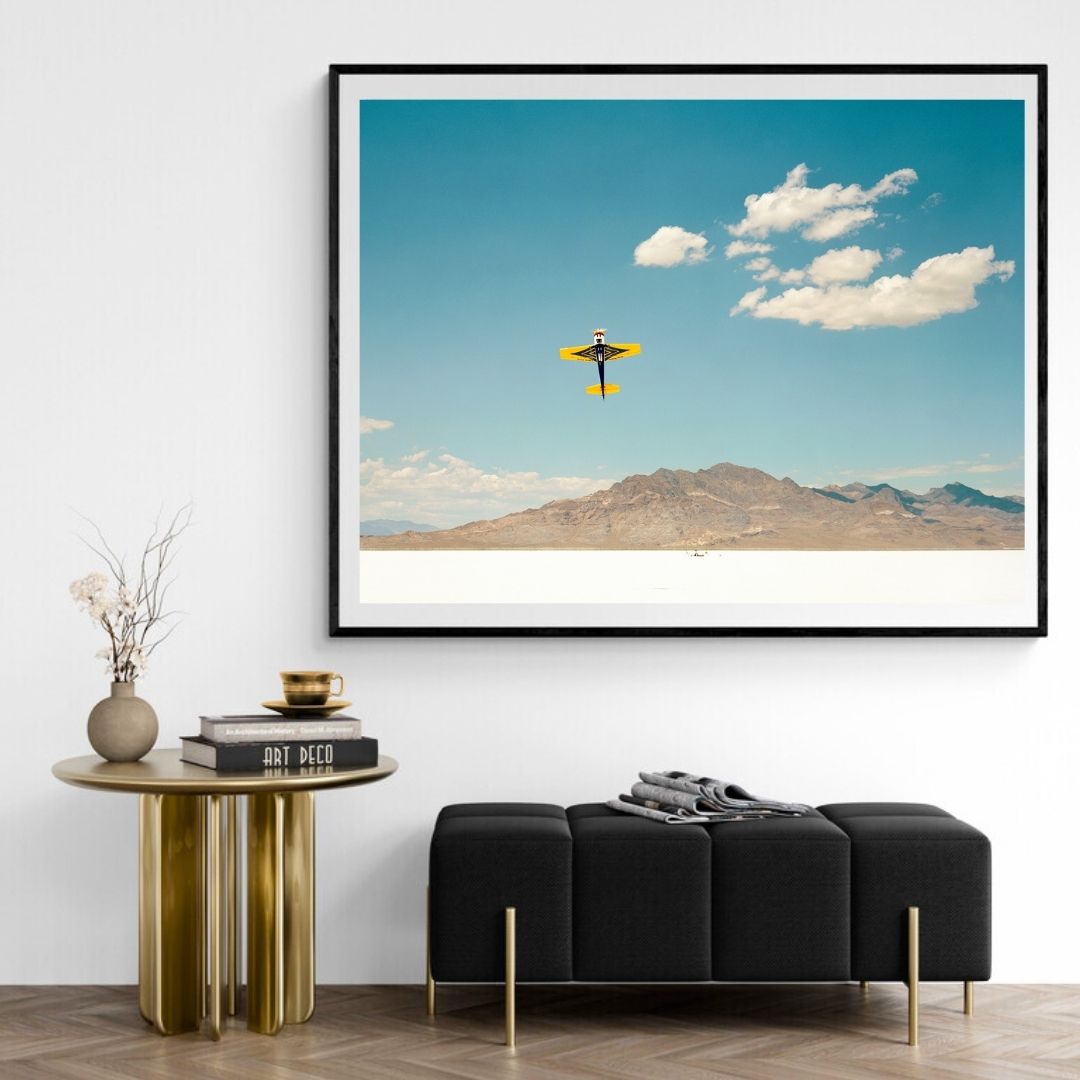 JIMMY & DENA KATZ: Yellow Plane (fine art print)