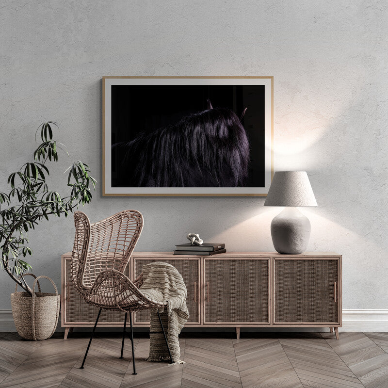 LORI ADAMSKI-PEEK: Black Horse IV (limited edition print)