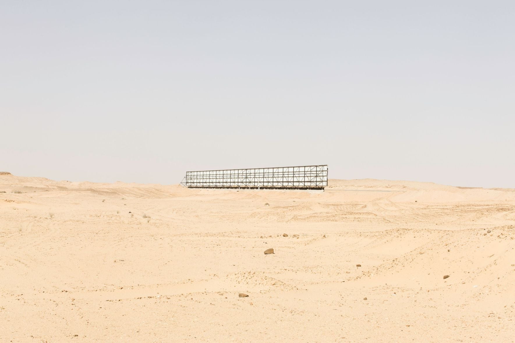 Limited Edition Print of a lone billboard in the Egyptian desert.