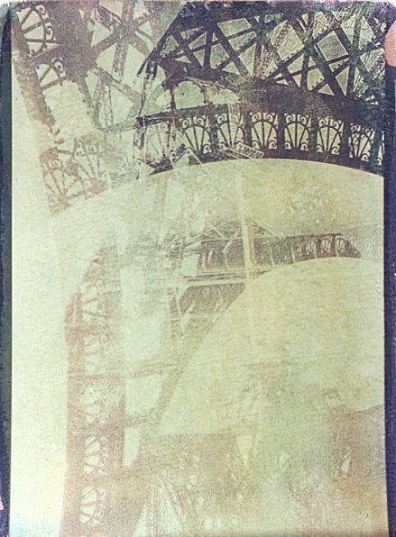STEVEN LOPEZ: Reflections, Eiffel Tower (gum print)