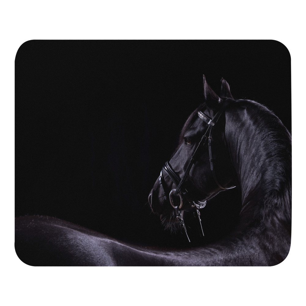 LORI ADAMSKI-PEEK: Black Horse, VIII (mouse pad)