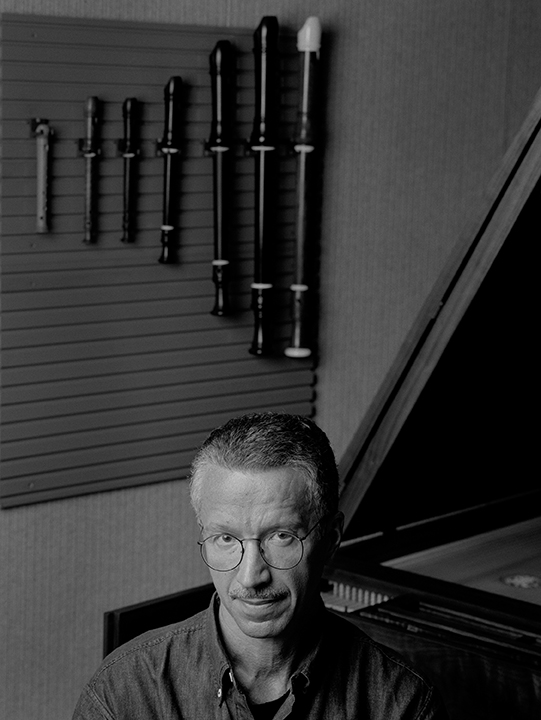 Portrait of Keith Jarrett at home