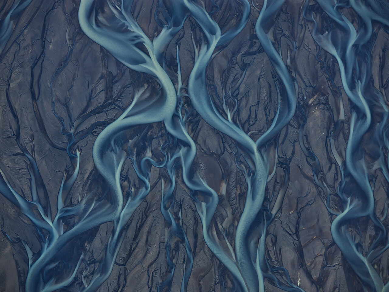 Andrei Duman's aerial photography of a river delta