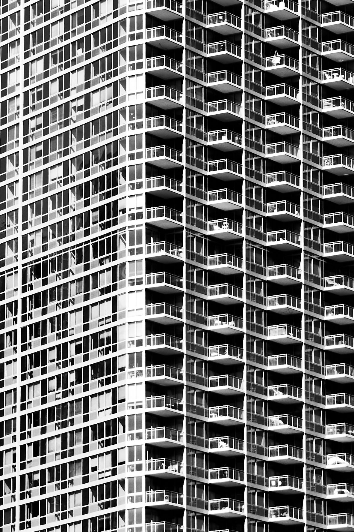 Close up of a New York skyscraper façade