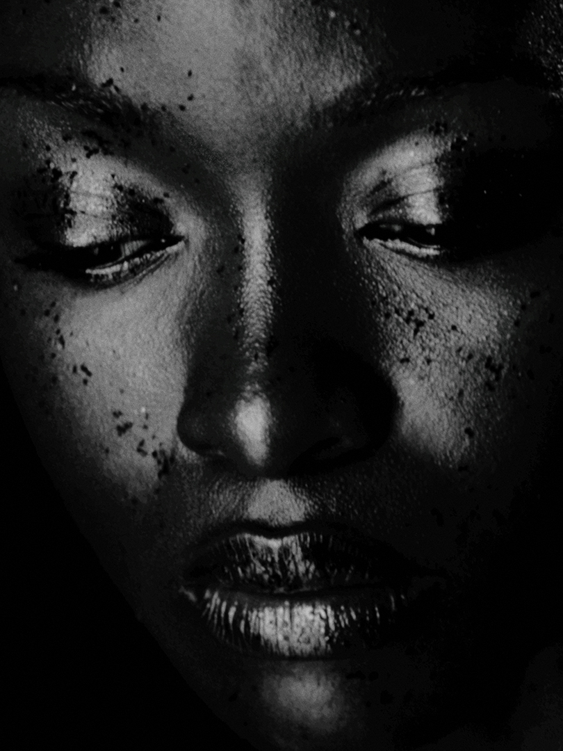 Close-up portrait of a young Black woman