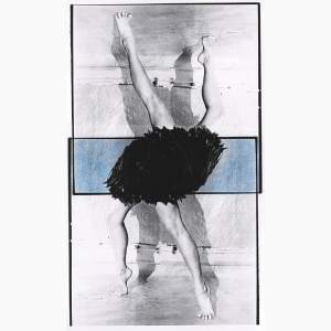 Collage print showing ballet dancers' legs